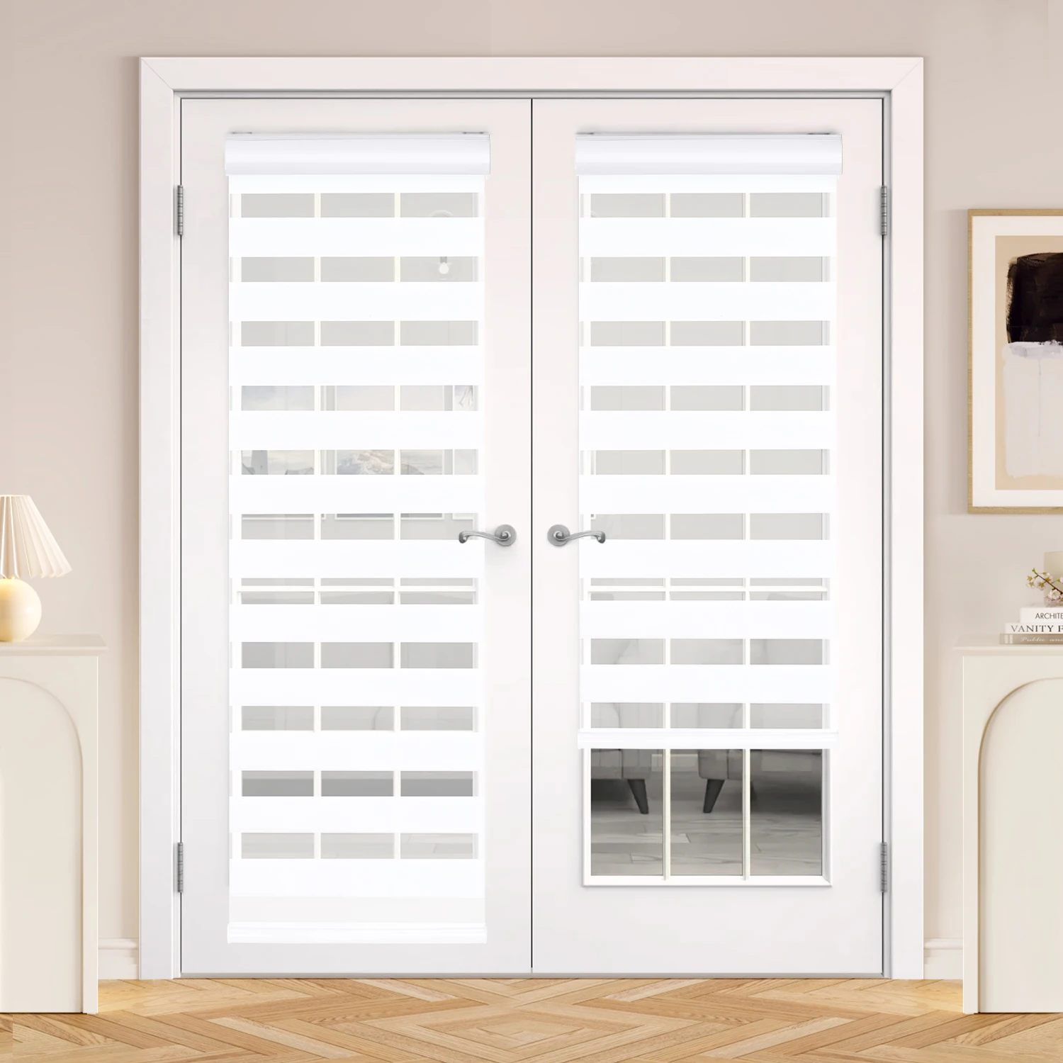 Smart High Quality Zebra Blinds Wholesale Controlled Size Window Blinds Motorized Shades Day and Night Roller Blinds