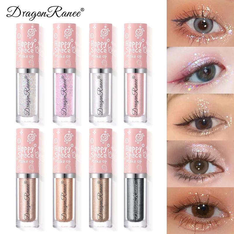 Liquid Glitter Eyeliner Eyeshadow Shiny Metallic Eyeliner Pen Diamond Shimmer Waterproof Eye Beauty Party Women Makeup Wholesale