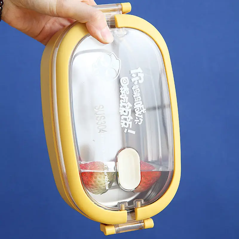 304 stainless steel lunch box, bento box, insulated compartmentalized insulated , 2-layer