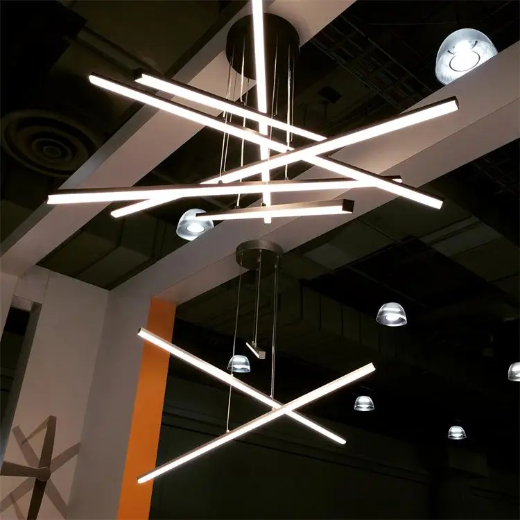  ETL cETL listed whold lamp Simple chandlier Hanging Decorative Ceiling Pendant Lights Circle Rings Acrylic modern