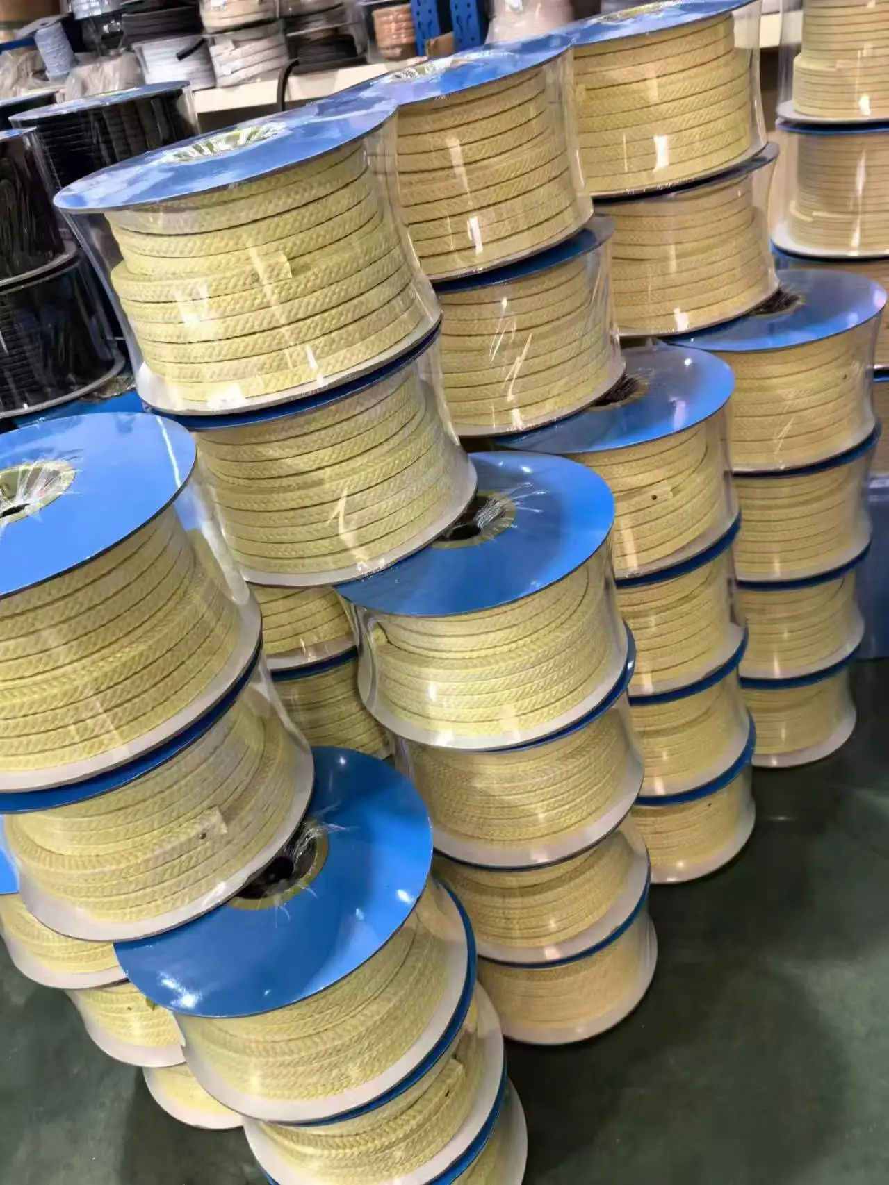 Sealed aramid packing oil immersed aramid packing PTFE braided with corrosion resistant pump packing seal