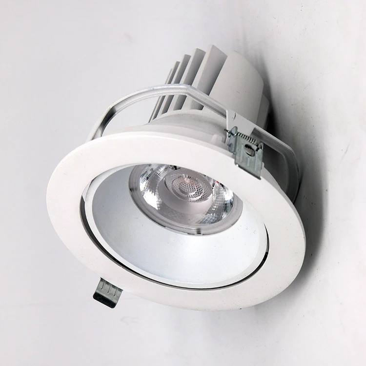 2022 New Arrival Museum Ceiling Lighting Aluminum Recessed Adjustable COB LED Ceiling Down Spot Light