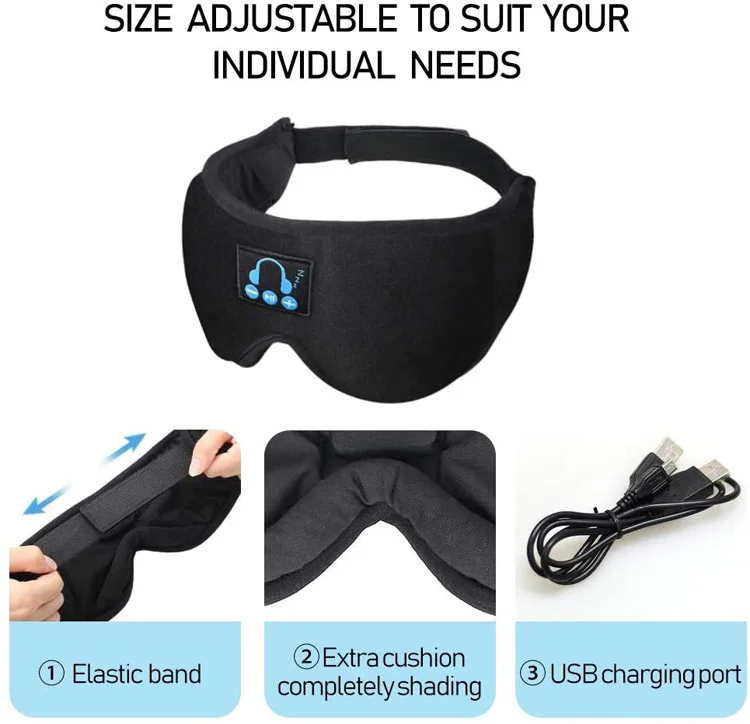 YZ-03 Wireless Music 3D Comfortable Sleeping Sleep Eye Masking Headphones