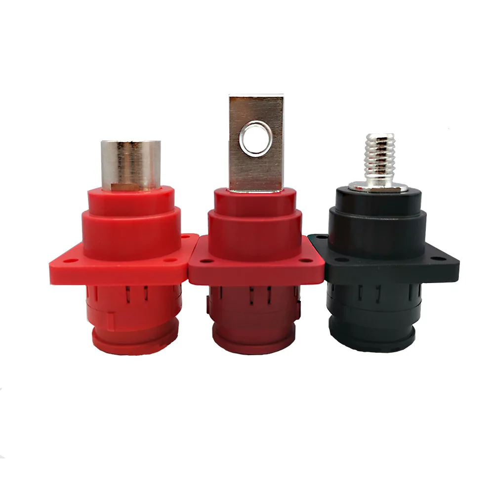 6mm/8mm 200A/150A/120A Male Female Hvil HV High Voltage Connector 250A/300A/350A Battery Connector For Energy Storage