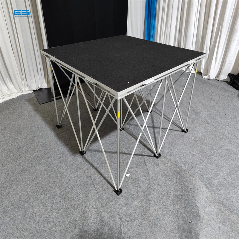 Customized aluminum alloy stage folding event stage truss portable stage platform for truss system