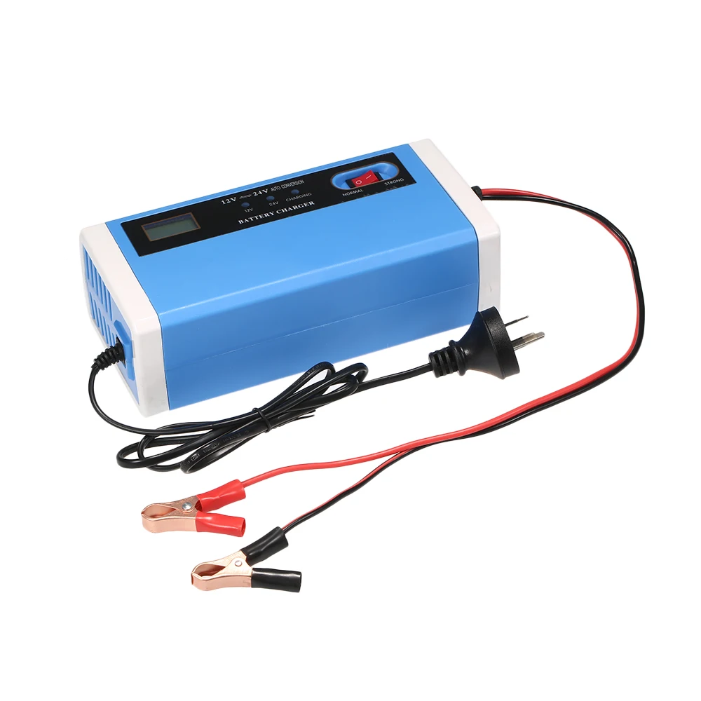 Fast Car Battery Charger 12/24V 10A Touch Screen Pulse Repair LCD Battery Charger For Car Motorcycle Lead Acid Battery Agm