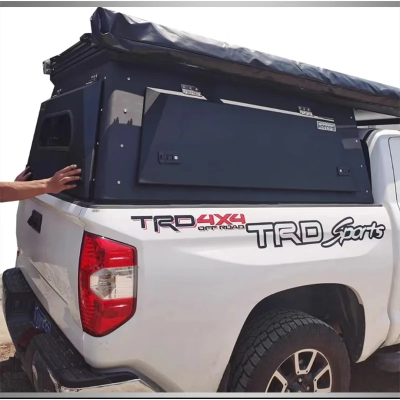 Custom 4X4 Waterproof Steel Pickup Hardtop Topper Camper Truck Canopy For Toyota Tundra 2022 Pickup Canopy