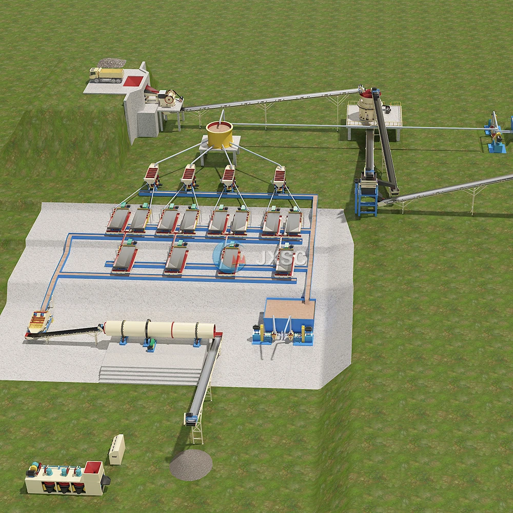 High Recovery Ratio DR Congo Coltan Mining Washing Process Plant