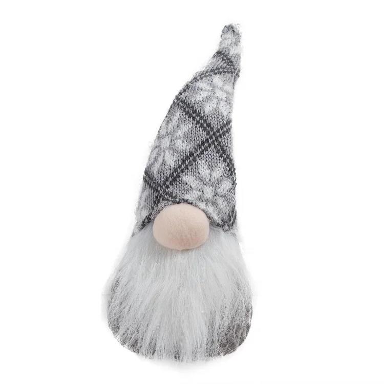 
Wholesale seasonal table ornament nisse faceless knit hat fabric dwarf christmas gift doll elf gnome set 