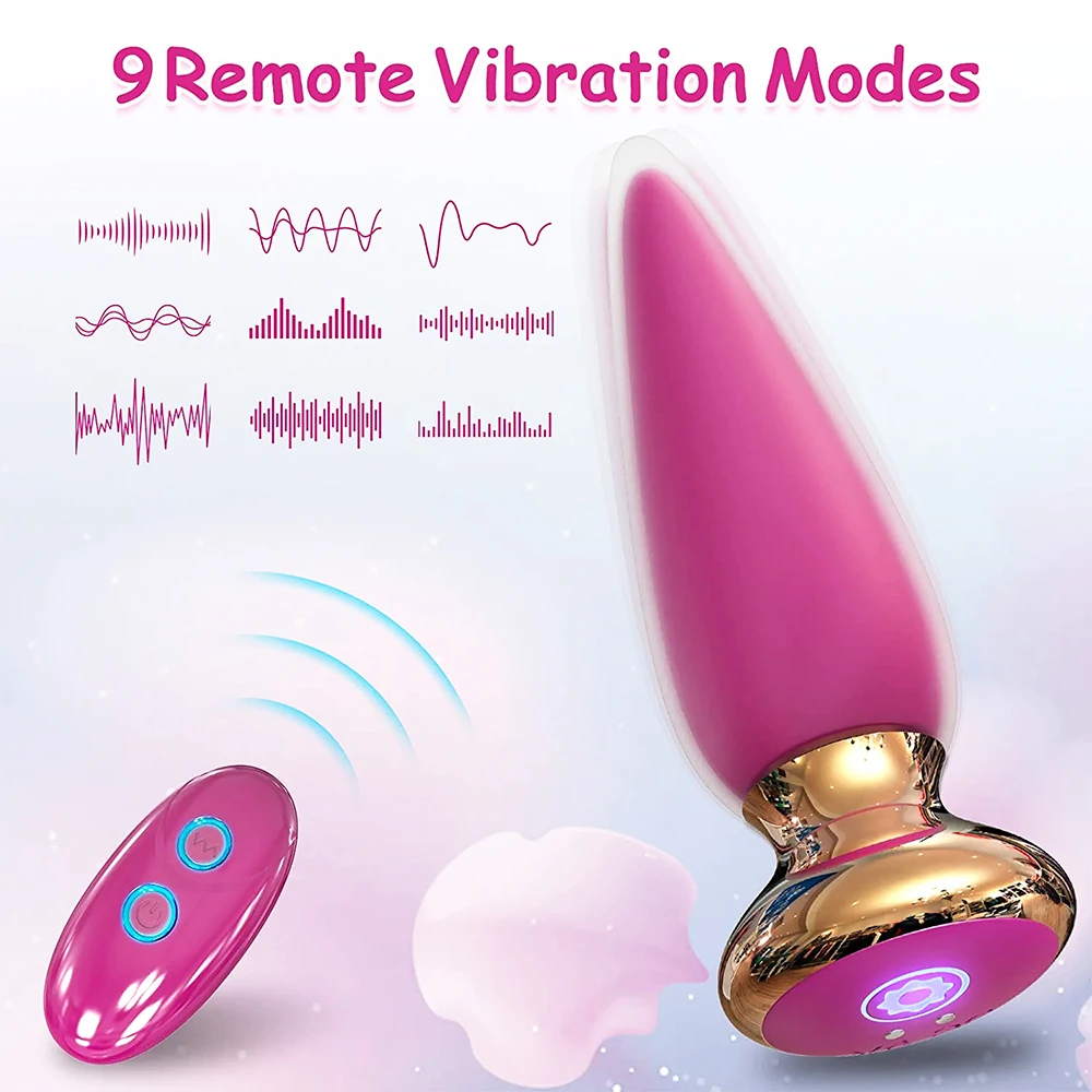 Aimitoy App Remote Control Anal Butt Vibrator Prostate Massager 9 Classic Vibrating Modes G-Spot Vibrator APP Sex Toys