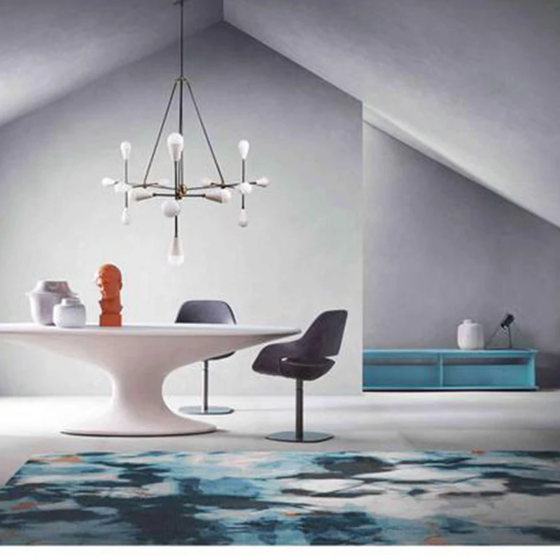 HENGJIU Eco friendly zone mat modern woolen carpet  luxury wilton carpet rug large living room carpet for living room