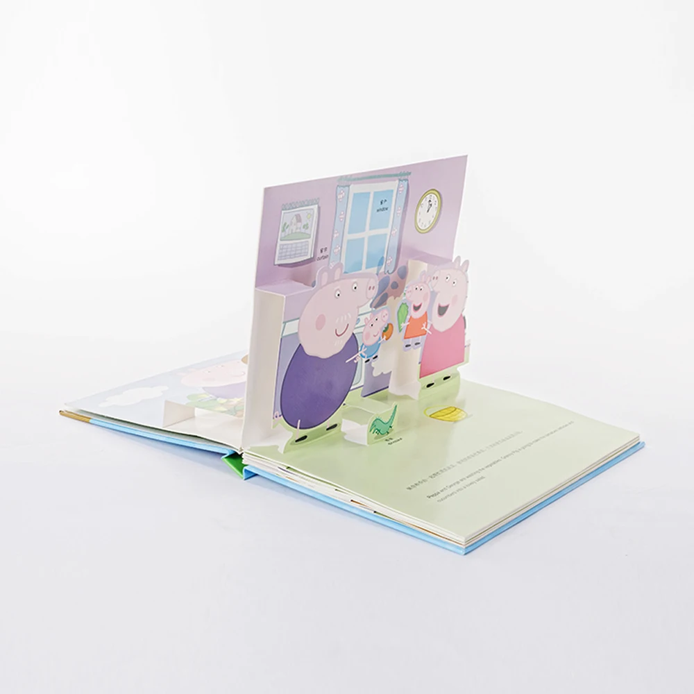 Factory Customized colorful Pop up Educational children story book with high quality