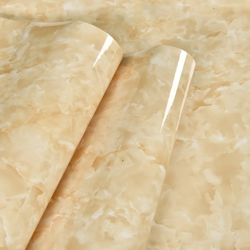 Free For Samples Dropshipping Marble Design Self Adhesive Safe PVC Background Countertop Decoration Wall Paper For Rolls
