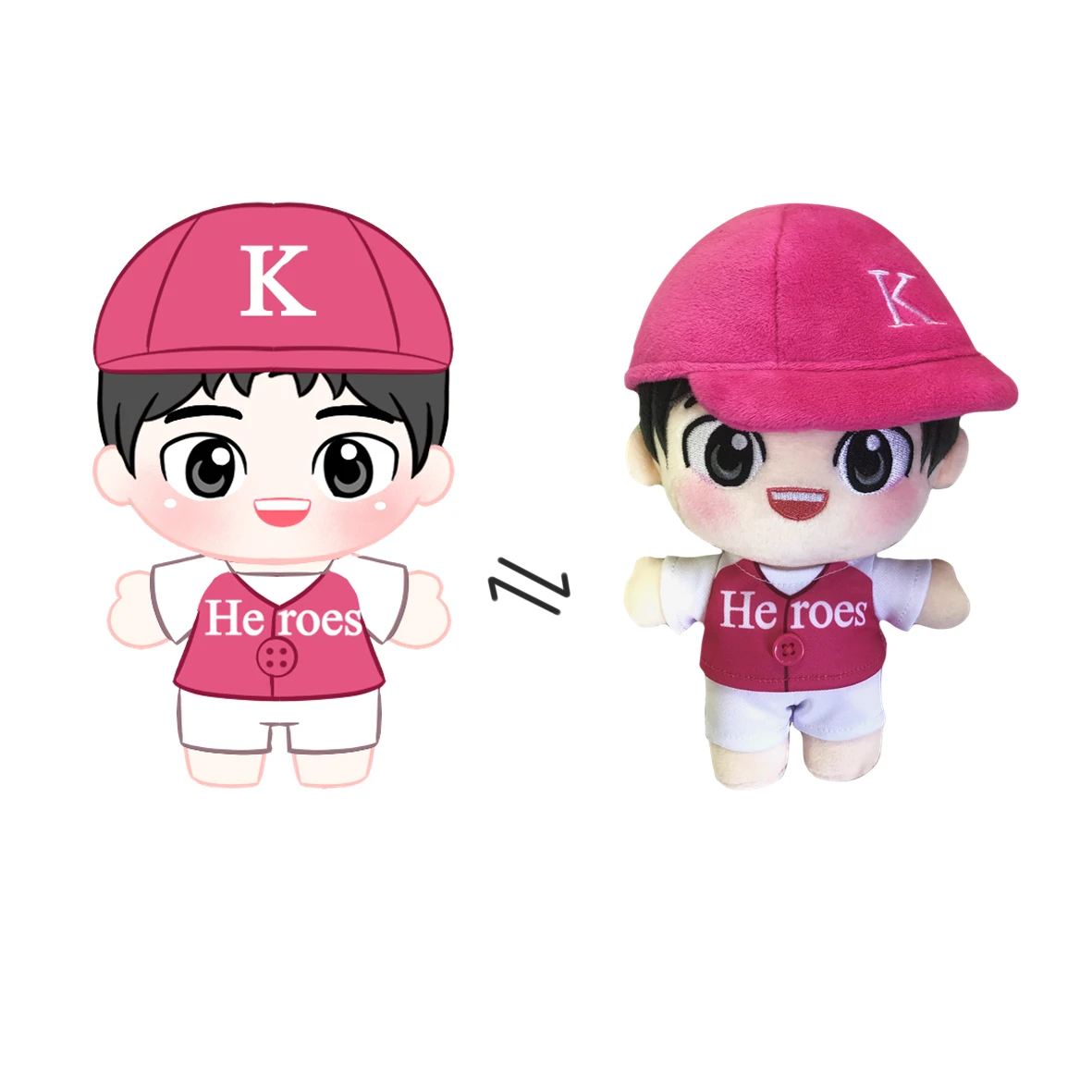 Manufacturer make custom 3d proofing prototype plush doll from drawing customized creation  idol cotton doll