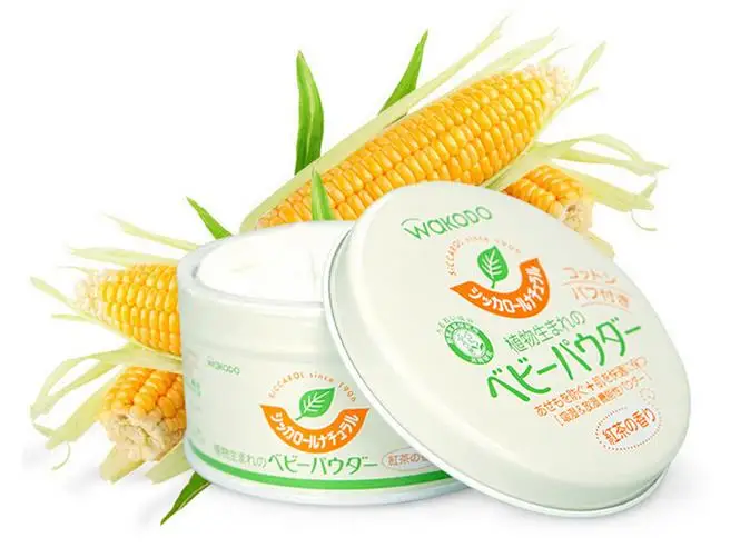 
Wakodo Natural Plant Essence Green Tea Extract Baby Infantile Talcum Powder 