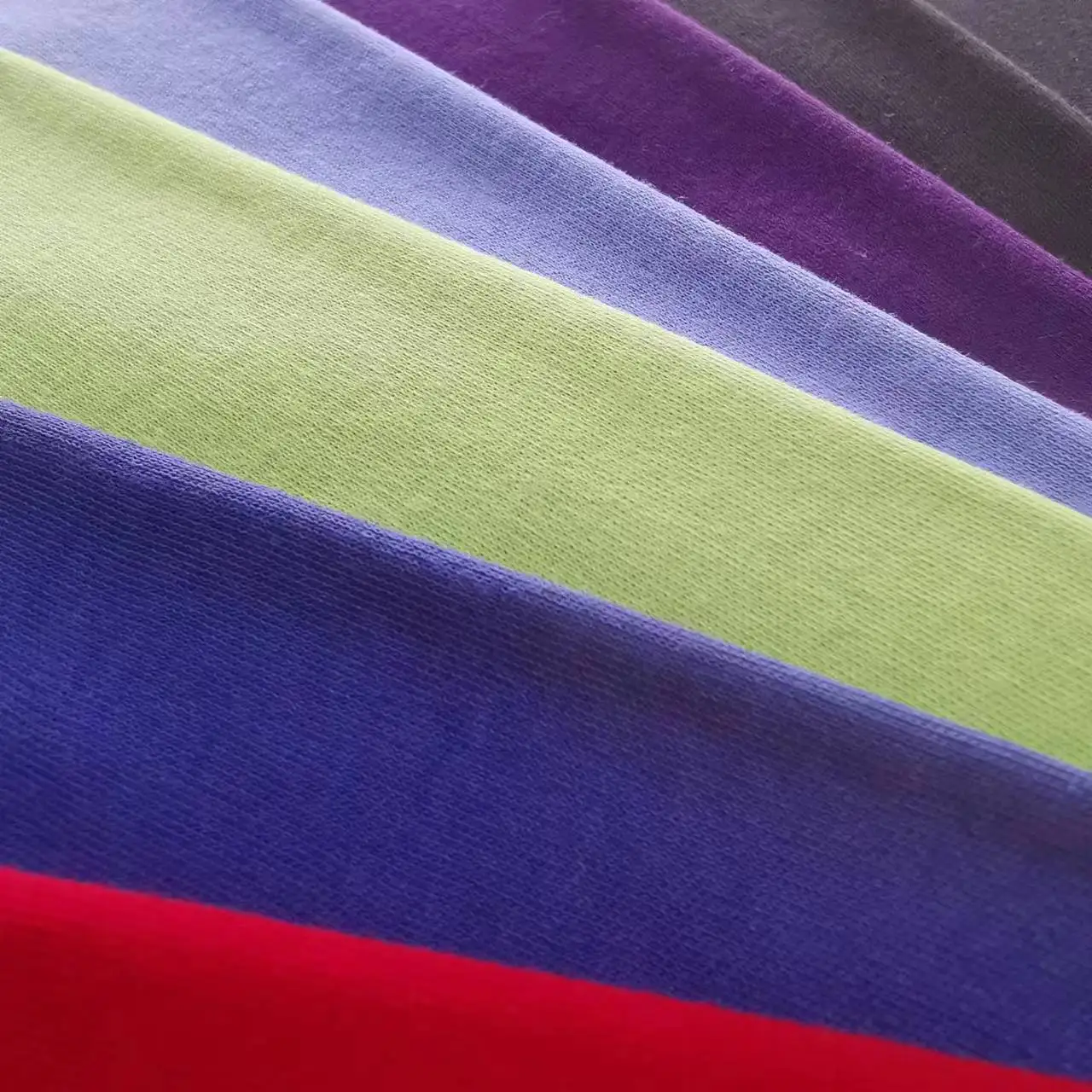 Custom colors material cheap fabric cvc interlock cotton poly dyed knitted textile telas tissu fabric for garments