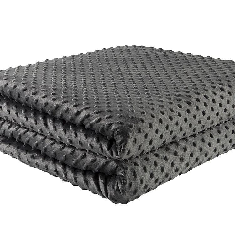 Высококачественное плюшевое легкое взвешенное дорожное одеяло, стеклянные бусины, 15lbs, индивидуальное взвешенное одеяло