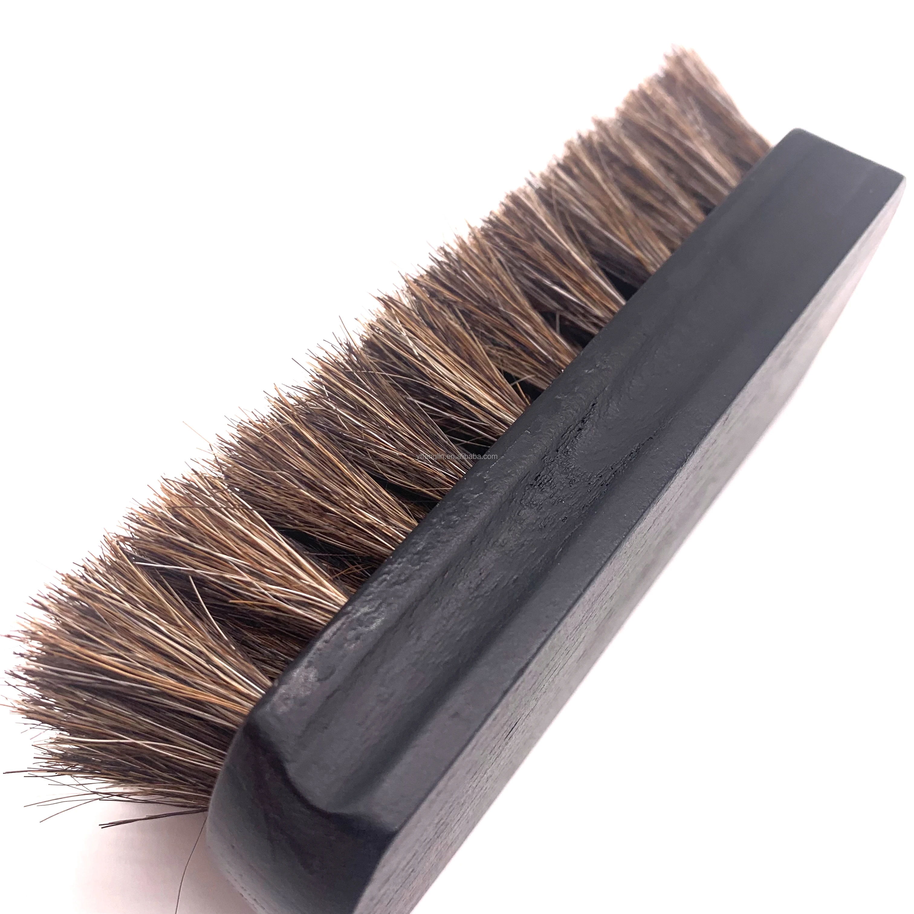 Factory wholesale Horse hair brush high quality wooden handle horsehair brush cleaning polishing shoe brush