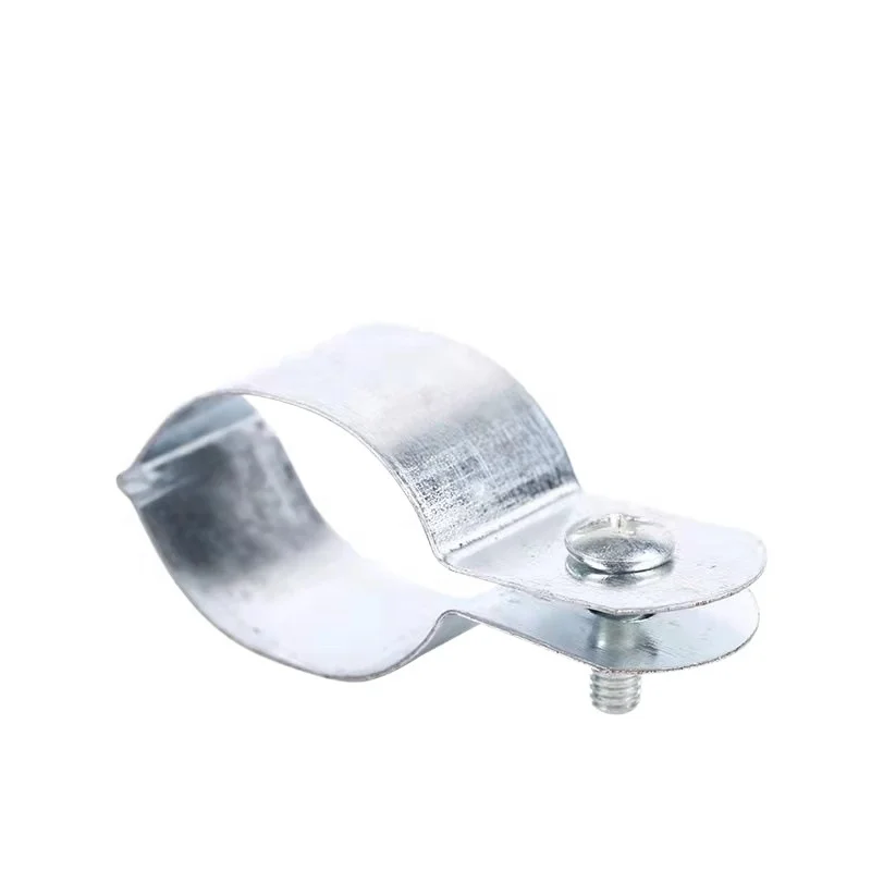Galvanized Steel U Shape Bracket Clamp Hanger Rigid Band Strap Ohmic Grounding Buckle Clamp