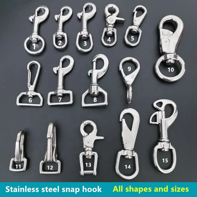 304  316 metal stainless steel trigger snap hook