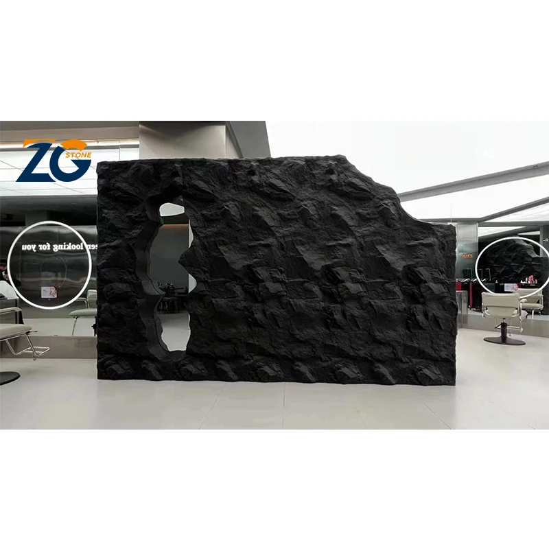 ZGSTONE OEM Factory 1200*600mm 3d Polyurethane Outdoor Waterproof Pu Culture Stone 3d Decoration Mushroom Pu Stone Wall Panel