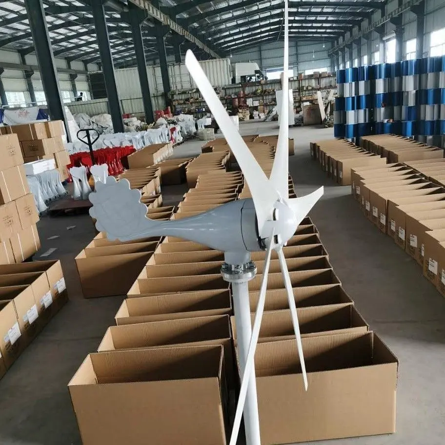 Small Scale Power Generator Wind Speed 3 Fan Blade Horizontal Axis Wind Power Generator For Agricultural Applications