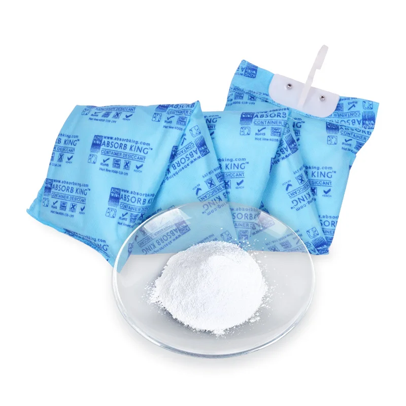 Absorb King High Efficient Dry humidity absorbing desiccant bag desiccant container Calcium Chloride sea container desiccant