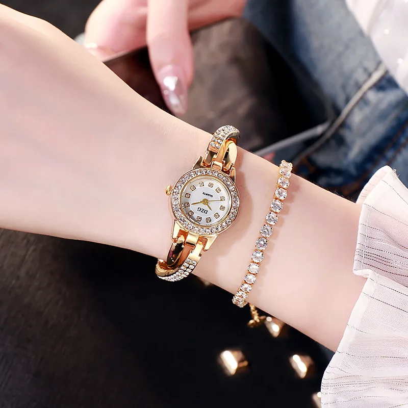 Женские кварцевые часы со стразами, модные наручные часы для женщин