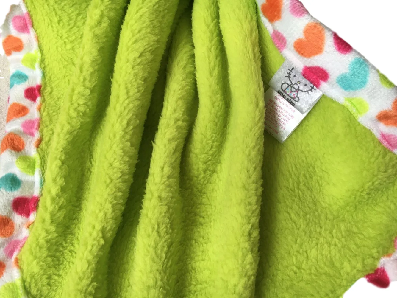 Super Soft  Cozy Candy Color Hello Kitty  EMB Baby Blanket