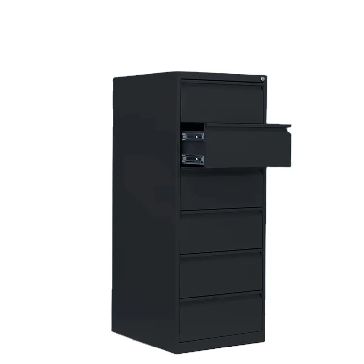 Sanjian customized KD white home  office file document storage lockable 6 drawer steel metal filing cabinet