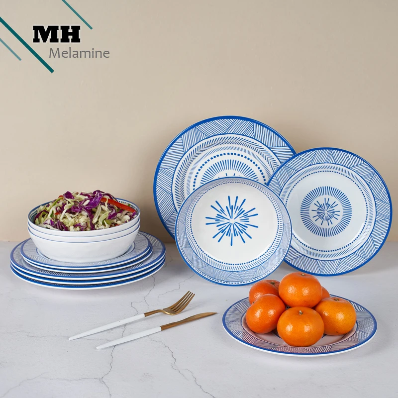 12 шт./комплект меламиновые столовые приборы