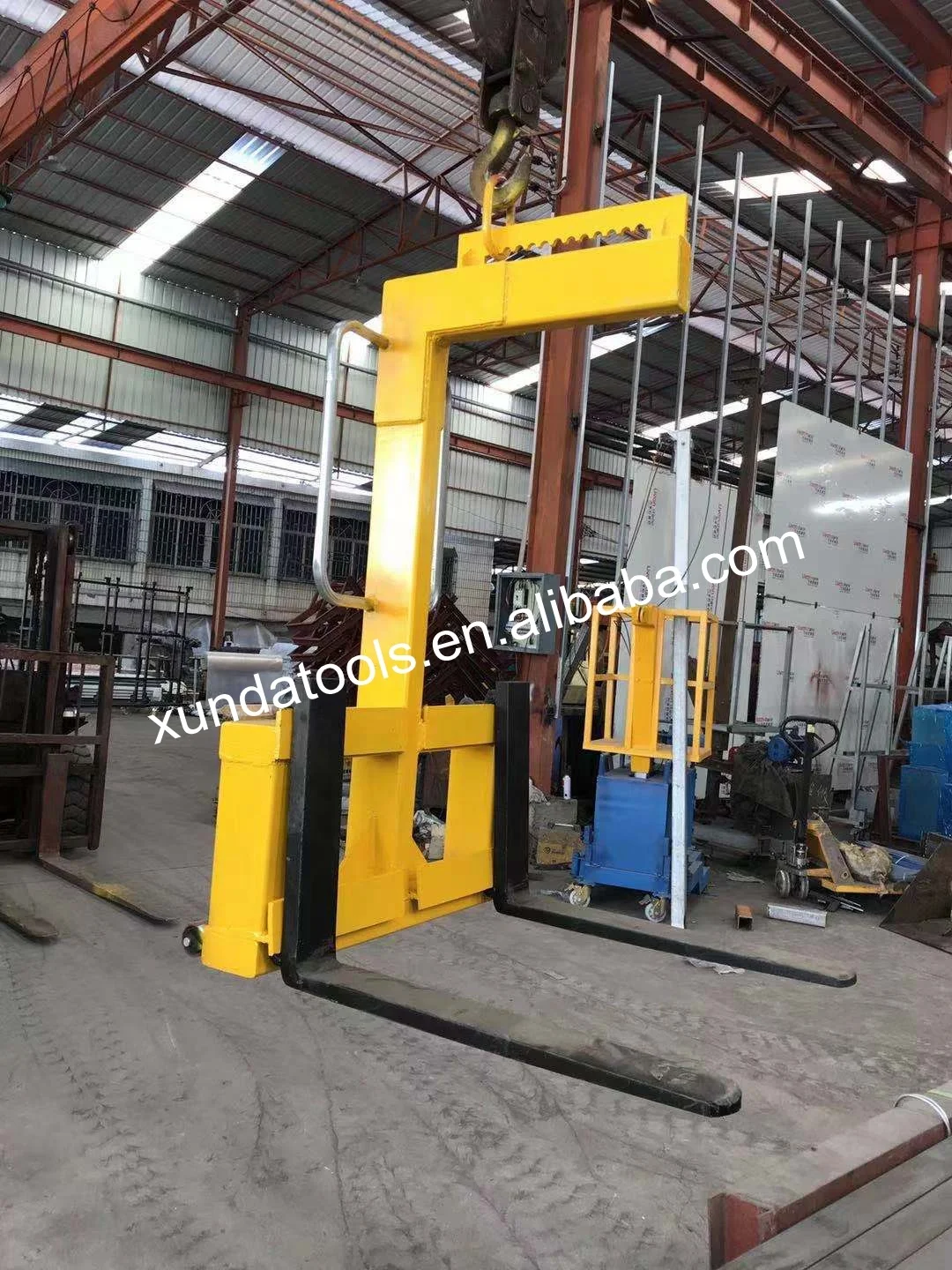 SANDE Sale Heavy duty forklift handler Granite Slab Bundle Lifter Forklift Lifting Equipment