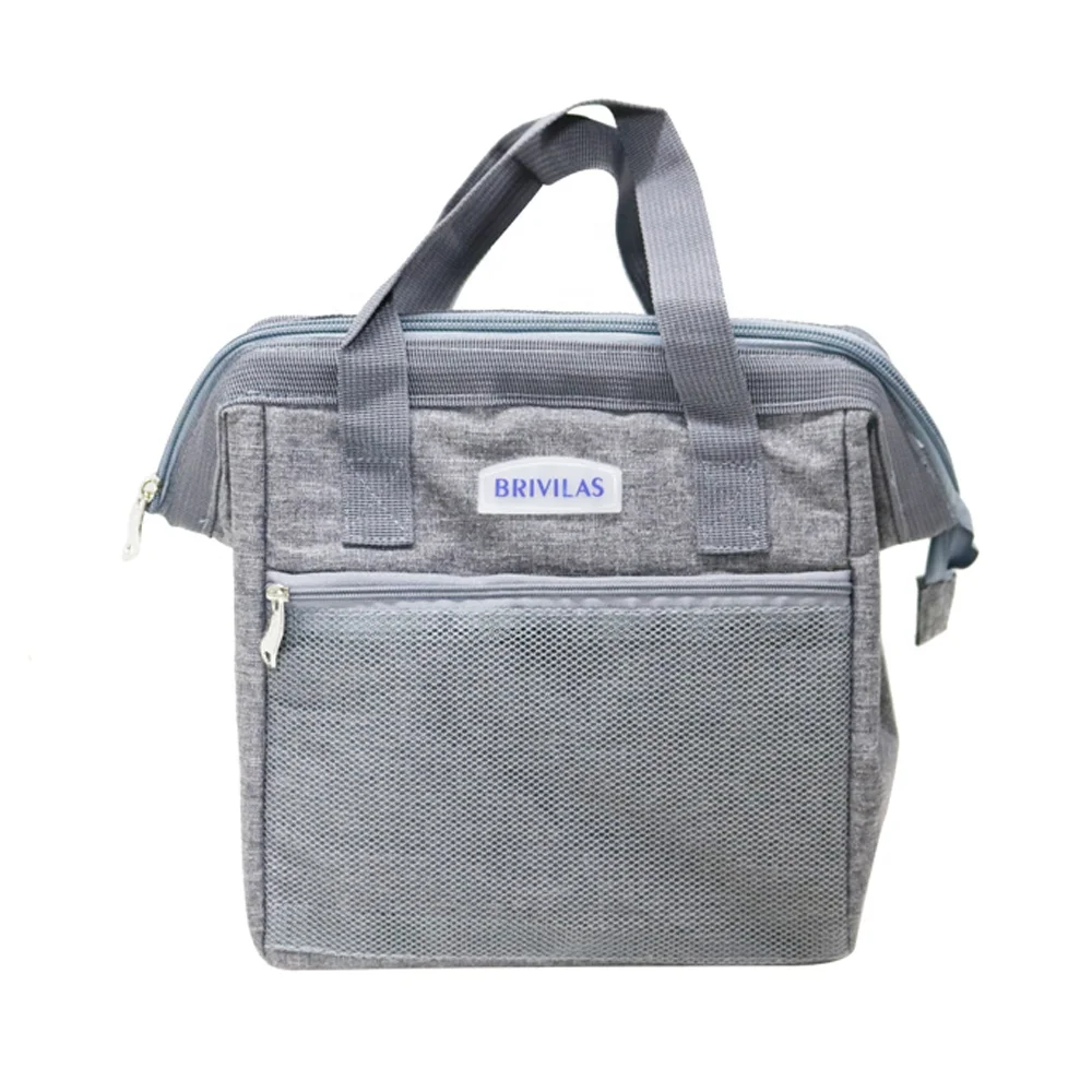 Portable Women Aluminum Foil Lunch Box Thermal Cooler Insulated Lunch Tote Bag for Sale
