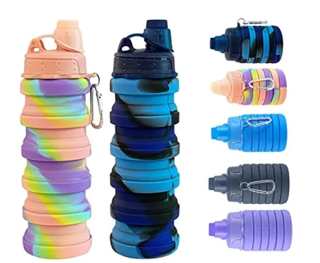 Travel Outdoors Portable Water Drinking Tea Cups Silicone PP Folding Cup Collapsible Mug with Outdoor Sports