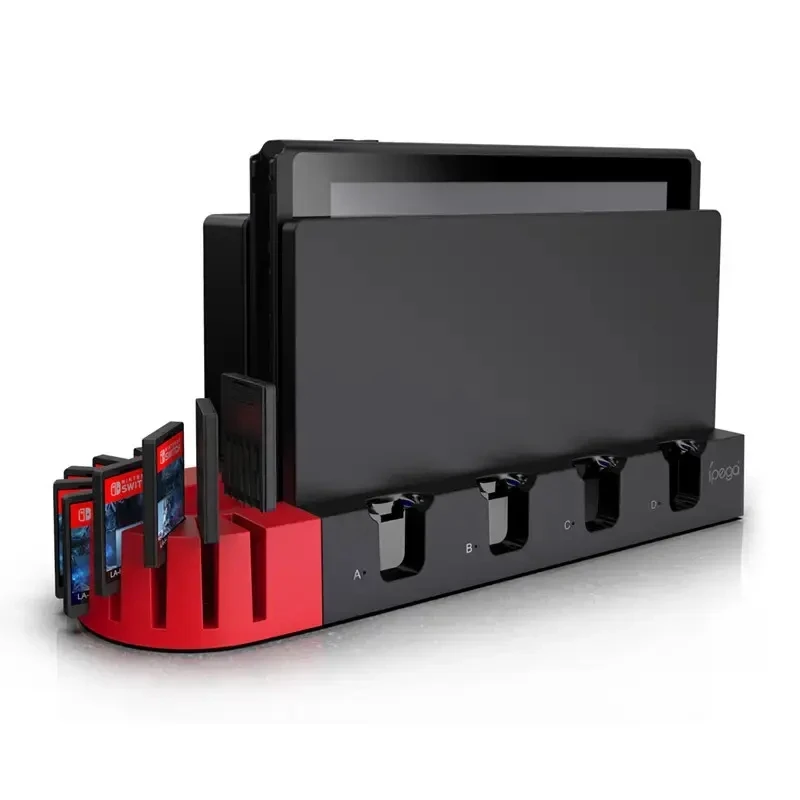 PG-SW071 Multifunction Charging Dock For Nintend Switch JoyCons Gamepad Charger Station Witch LED