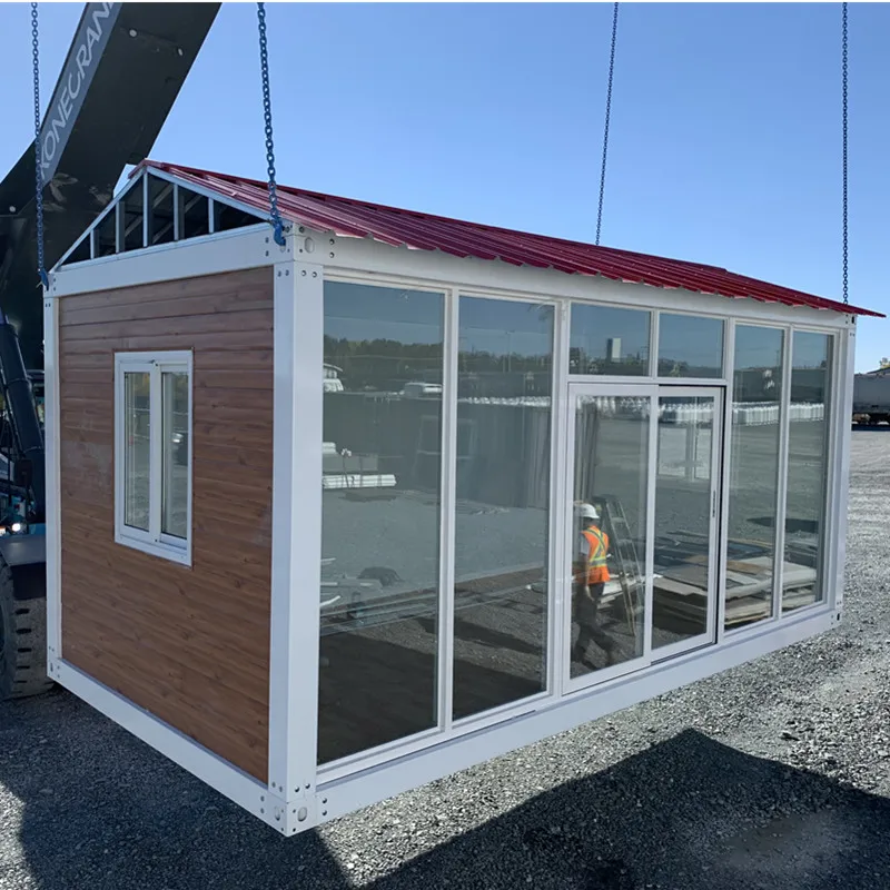 Пуэрто-Рико 20 футов модульный портативный мобильный недорогой складной контейнер из легкой стали офисный каркас сборный