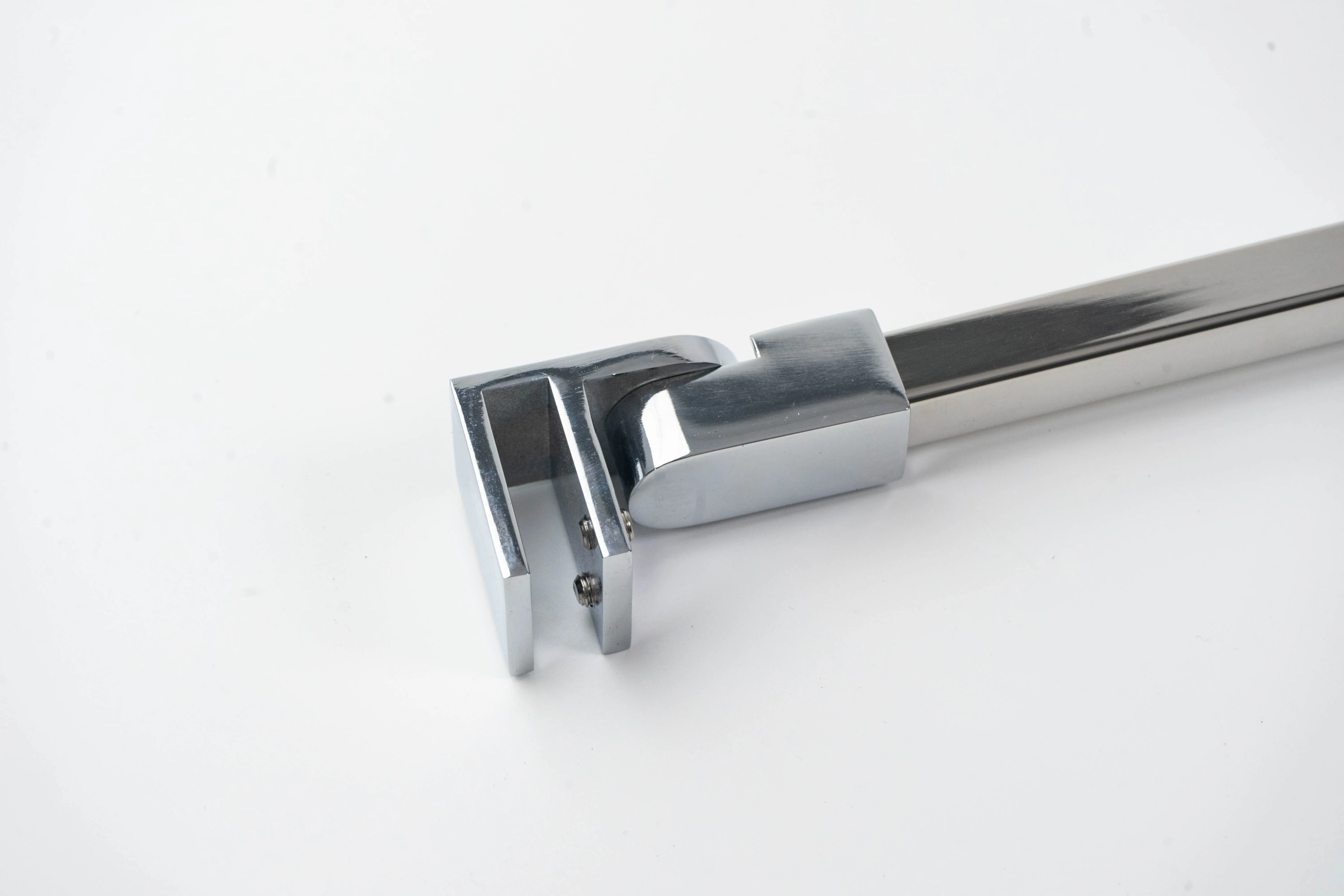 Stainless Steel Wall-to-Glass Support Bar, Frameless Shower Door Fixed Panel Support brackets Polished Steel Tube Tie Rod