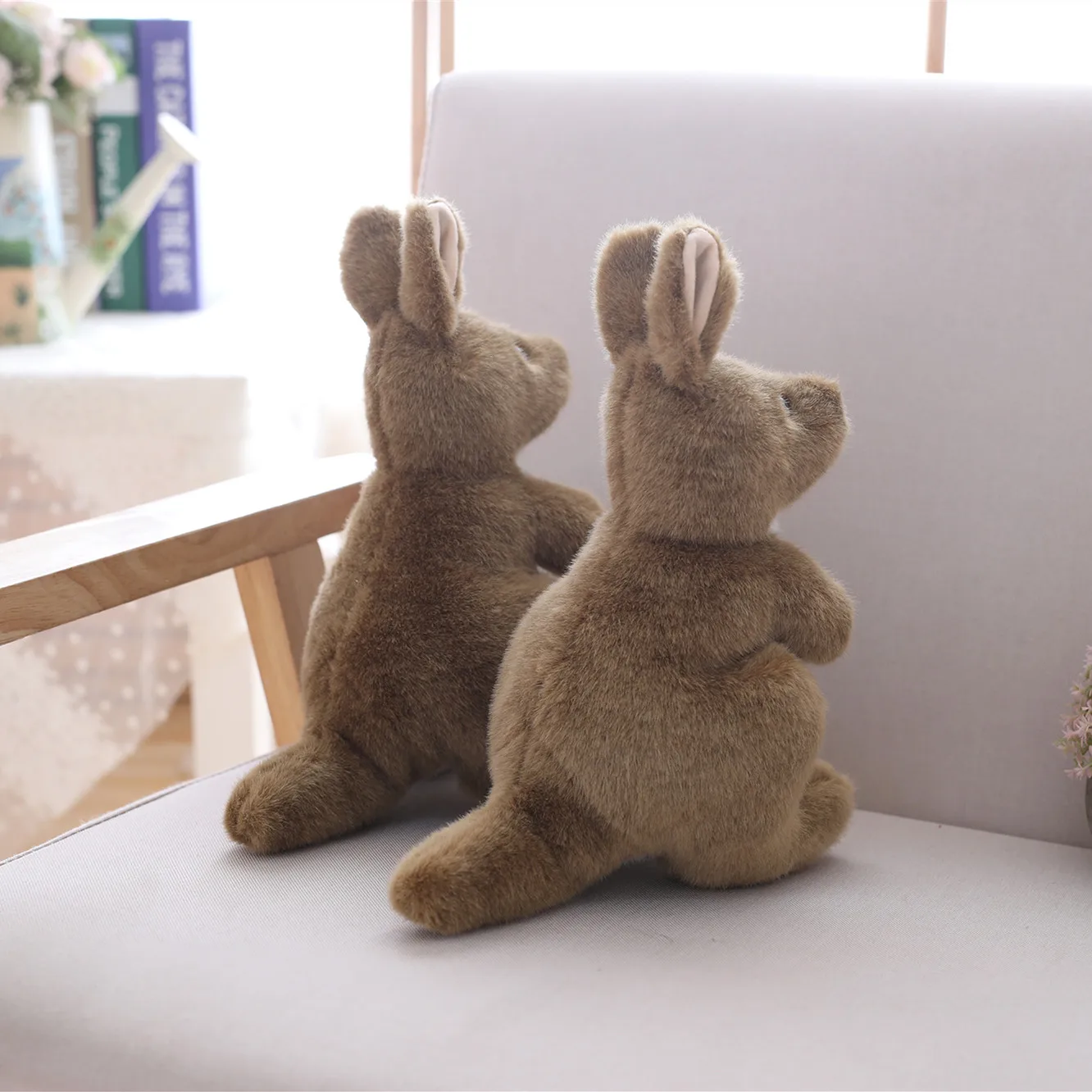 Customized Christmas Gift Kangaroo Plush Toy for Kids Factory Wholesale Wild Stuffed Animal Baby Kangaroo Plush Soft Toy