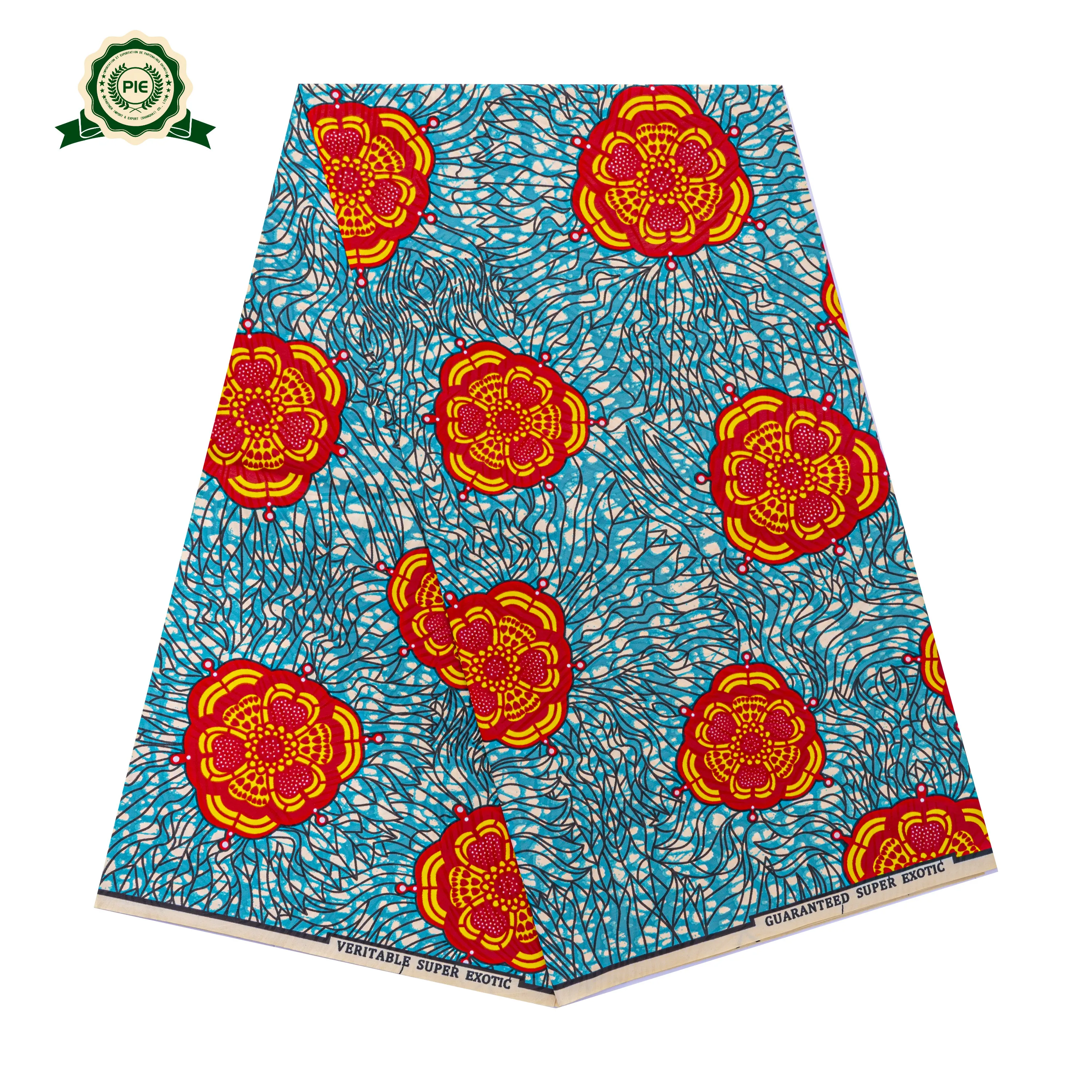 High quality products in China double-faced 100% polyester  super gold wax prints fabric african