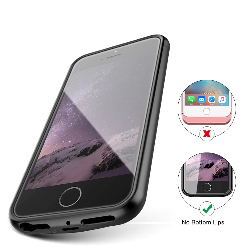 Ультратонкий умный чехол для зарядки аккумулятора iphone 5 5s se внешний аккумулятор мобильного телефона