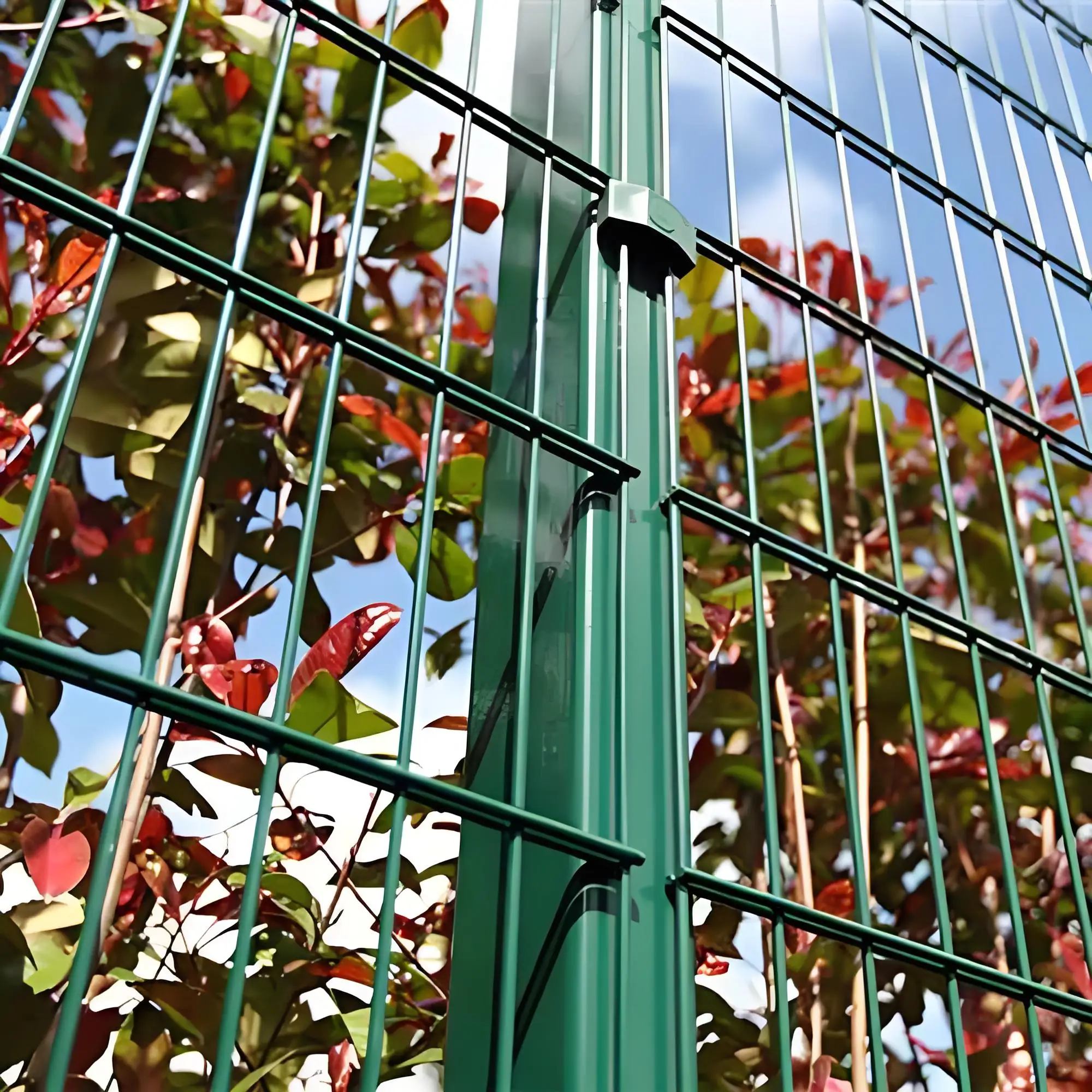 Cheap Price Powder Coated Garden Curved Welded wire Mesh fence Perimeter Fencing Garden fence