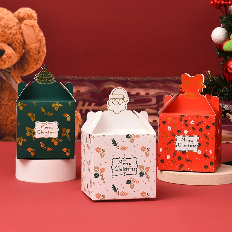2024 Christmas Chocolate Packaging Hot Stamping Cardboard Peace Fruit Christmas Gift Box