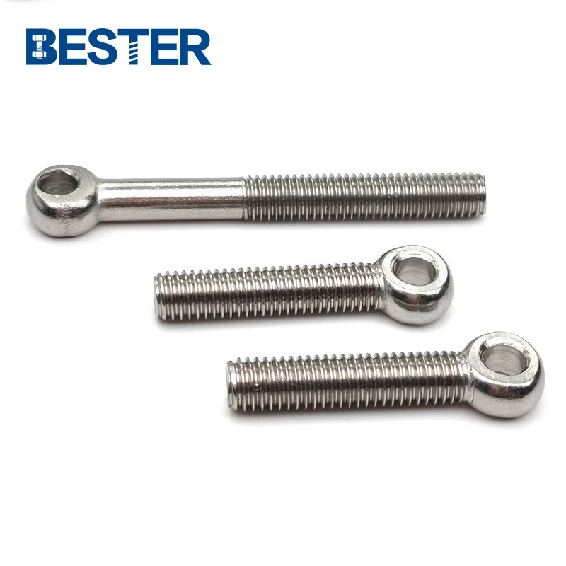 DIN444 high quality fish eye connection bolt 304 316 stainless steel eyelet bolt fisheye bolt with hole