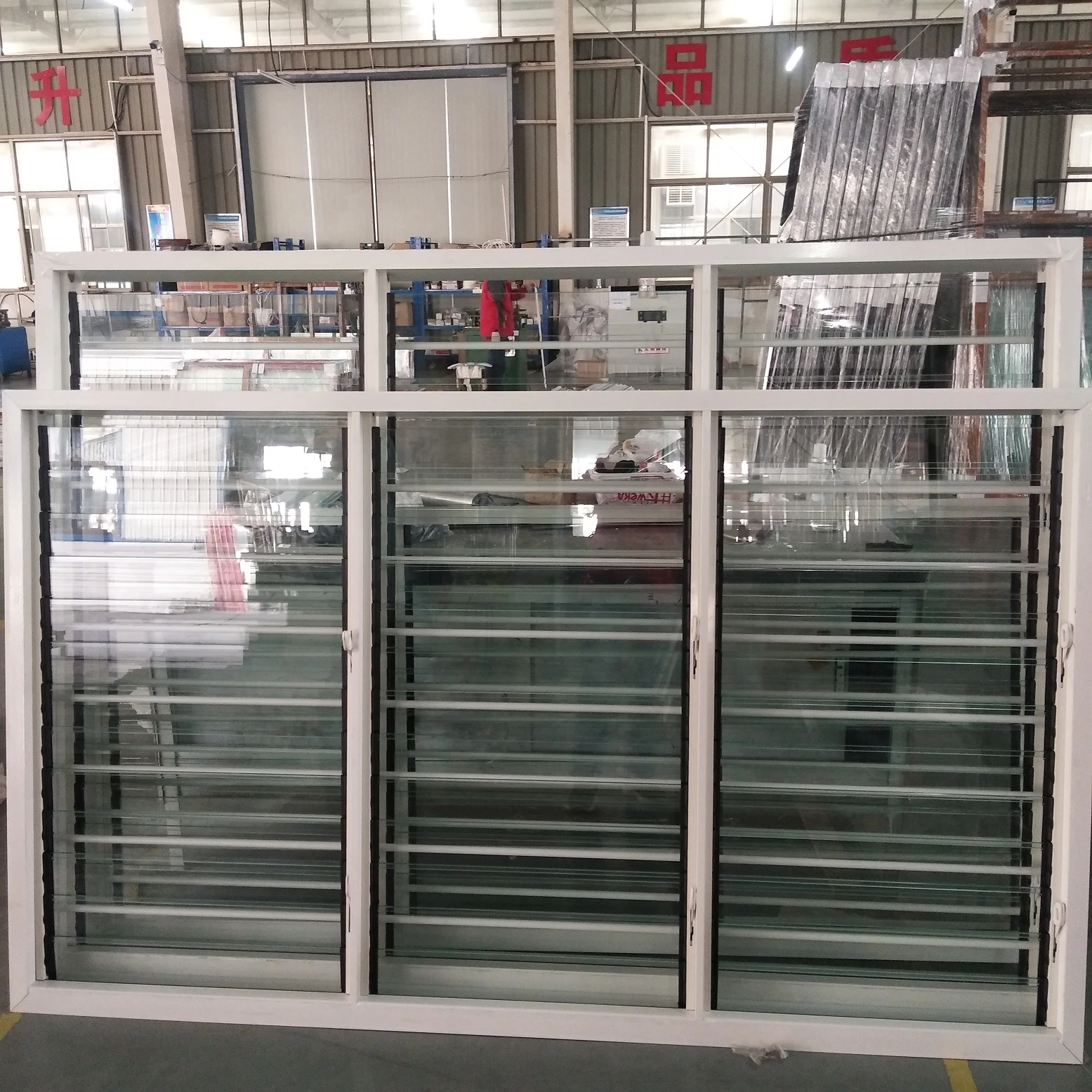 WEIKA Shutters for Window Aluminum Alloy Louver Ventilated Shutter with Fixed Screen Custom Low Price