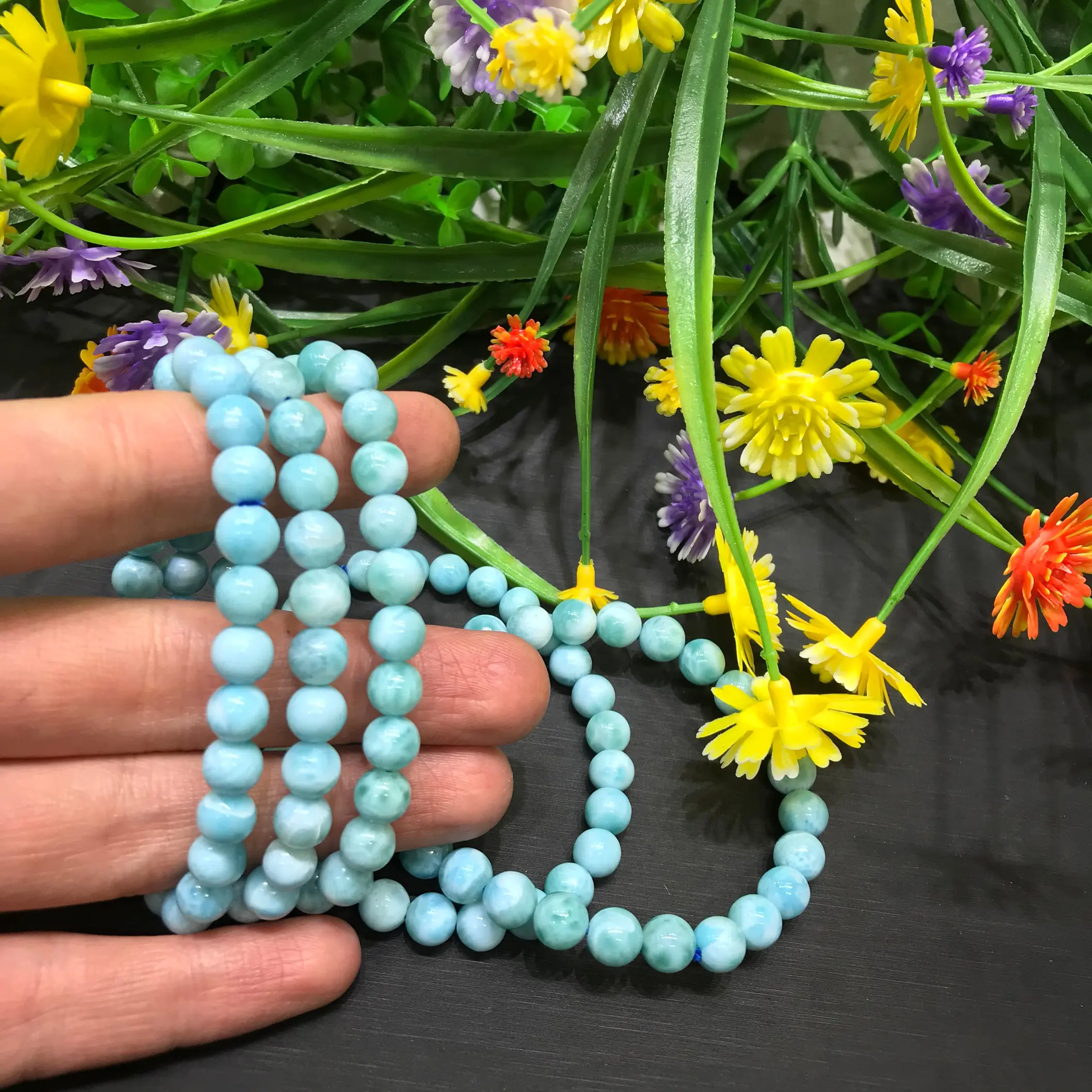 New Natural Larimar Crystal Bracelet For Gifts Decoration