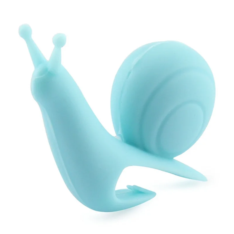 BPA Free Personalized Snail Tea Cup Tea Bag Holder Clips Organizer Silicone