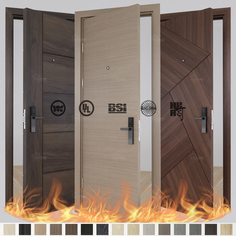 Canadian regulated hotel fire doors Toronto standard fire rated doors 20 45 60 minutes fire rated core materials apartment doors