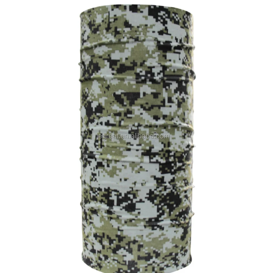 customized 25*50Cm Breathable  Headwear  Multifunctional  Seamless  Skull Bandanas for outdoor playing and hiking