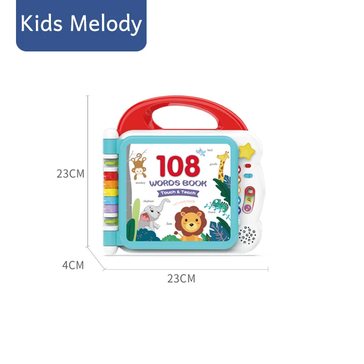 
Amazon hot selling Preschool educational kids touch screen toys point reading english learning machine books 