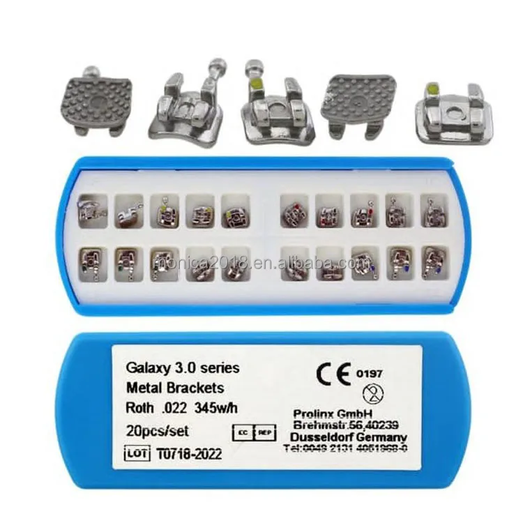 China Wholesale High Quality Dental Consumables Dental Orthodontics Products Teeth Mesh Brackets Mini Galaxy Metal Bracket